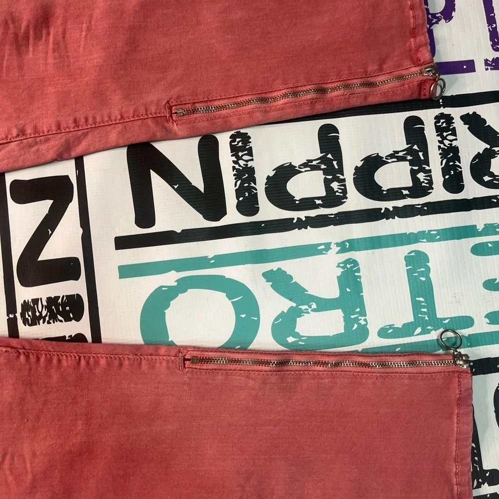 Pink denim jean pants Sz Various
